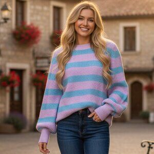 NWT The Fifth Label Defense Stripe Knit Top